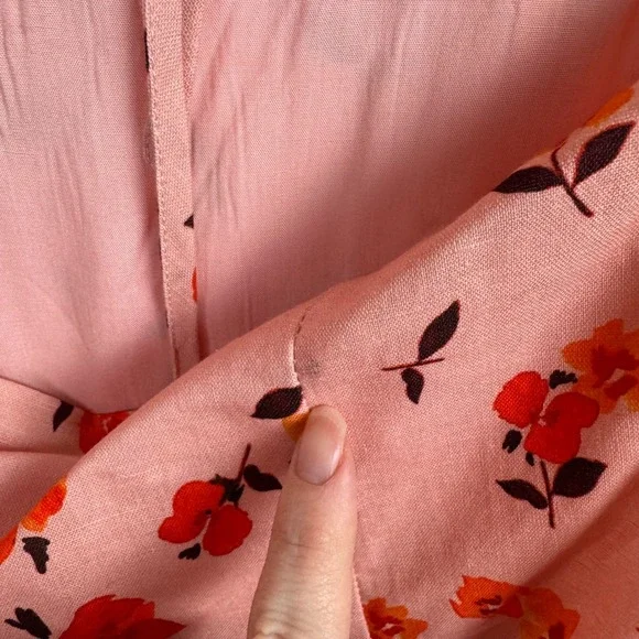 NWT Showpo Rosini Mini‎ Dress Size 6 Pink Floral Puff Sleeve Sweetheart A-Line - Picture 5 of 14